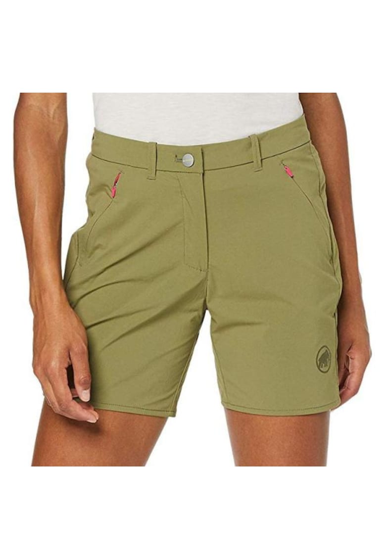 Pantaloni scurti uni cu talie inalta -