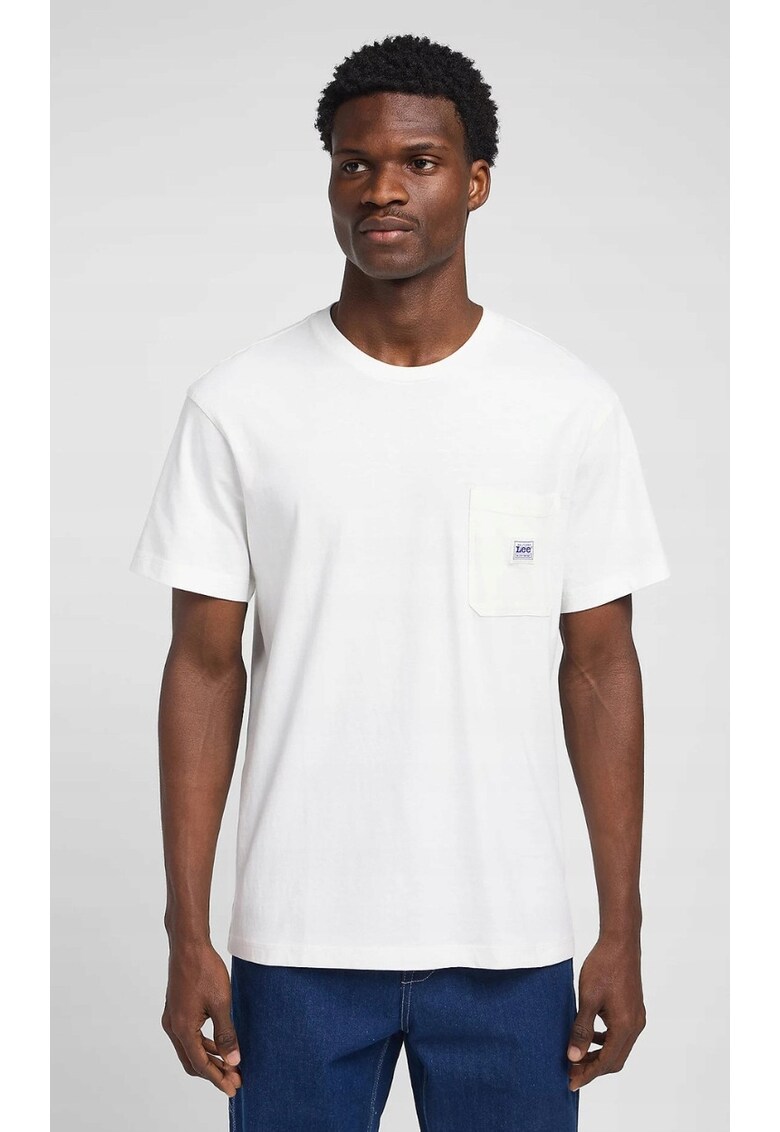 Tricou supradimensionat alb pentru barbati - Alb