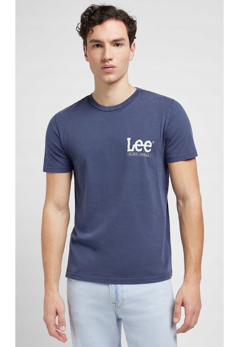 Tricou barbati - Drama Blue - bumbac - albastru - maneca scurta