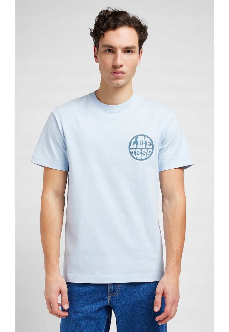 Lee Tricou barbati - Relaxed Tee - supradimensionat - albastru - bumbac -