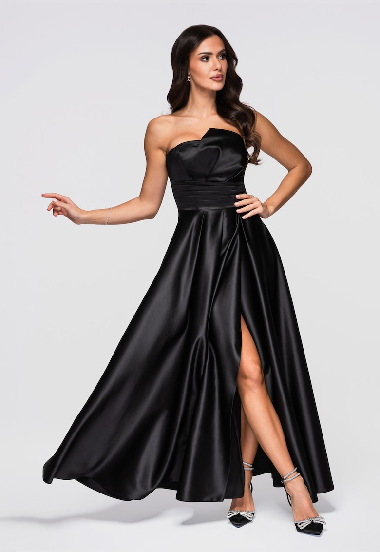 Rochie de seara maxi LA-OM-DLR175 - Negru