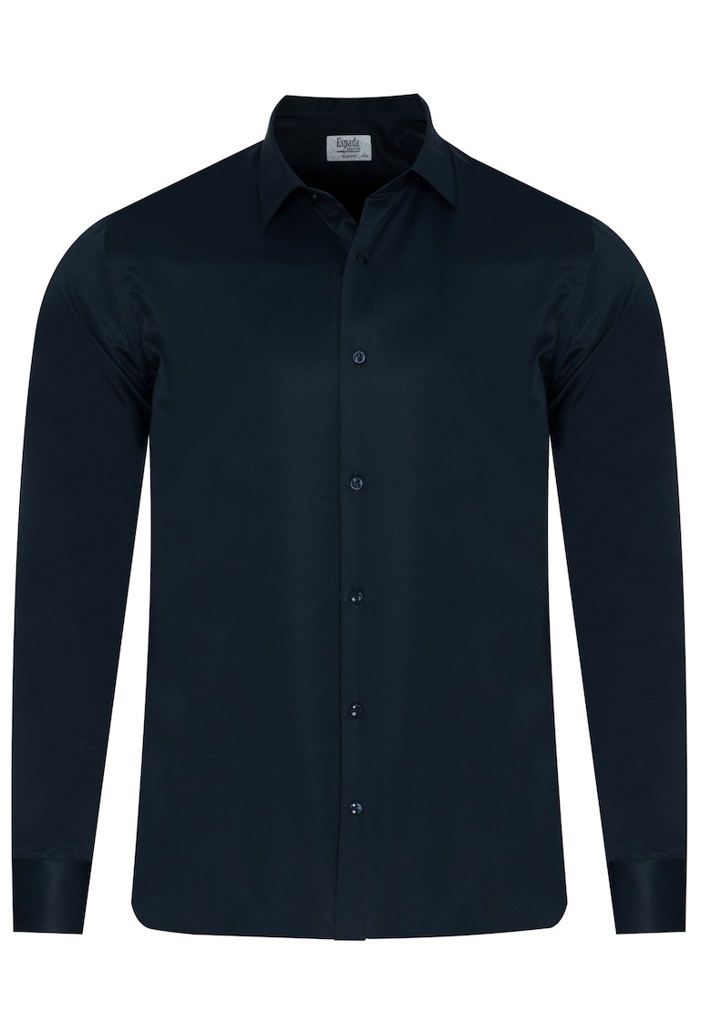 Camasa barbateasca - 7164 - slim fit - Bleumarin