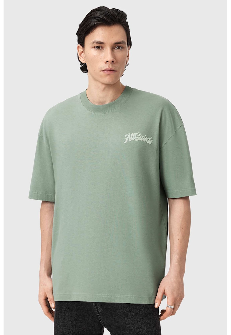 Tricou lejer cu imprimeu pe spate Odyssey - Verde pal