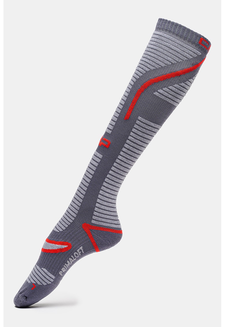 Sosete pentru schi Pirmaloft - Rosu/Gri