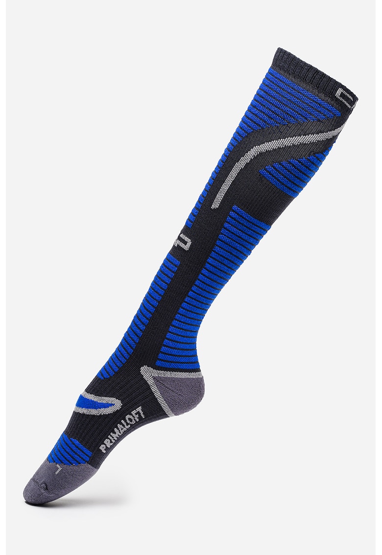 Sosete pentru schi Pirmaloft - Albastru royal/Negru/Gri inchis