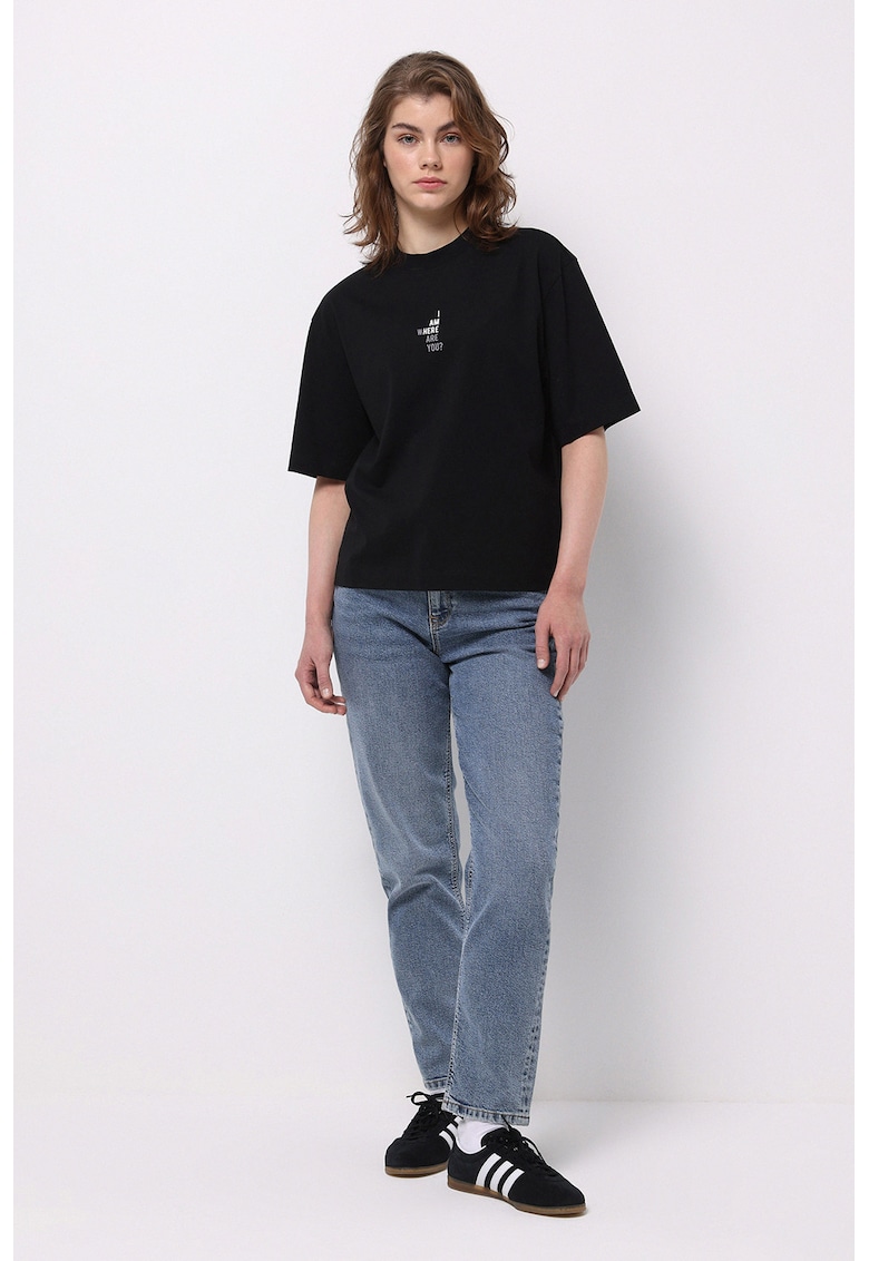 Blugi mom fit - Albastru deschis