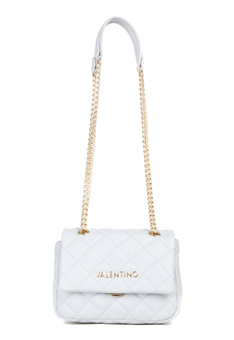 Geanta crossbody din piele ecologica cu aspect matlasat Ocarina - Alb