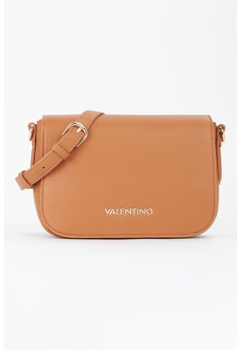 Geanta crossbody cu clapa Brixton - Caramel