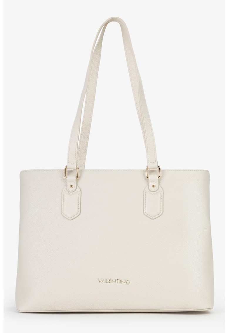 Geanta shopper de piele ecologica - Crem