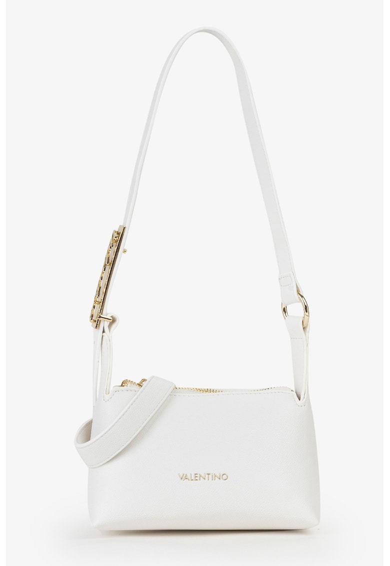 Geanta crossbody de piele ecologica - Alb