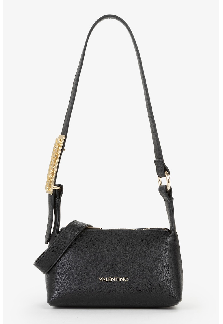 Geanta crossbody de piele ecologica - Negru