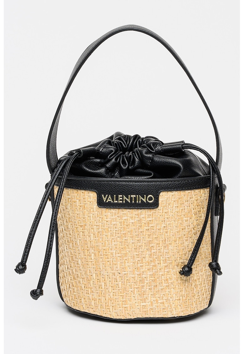 Geanta bucket Demetra - Negru/Maro deschis