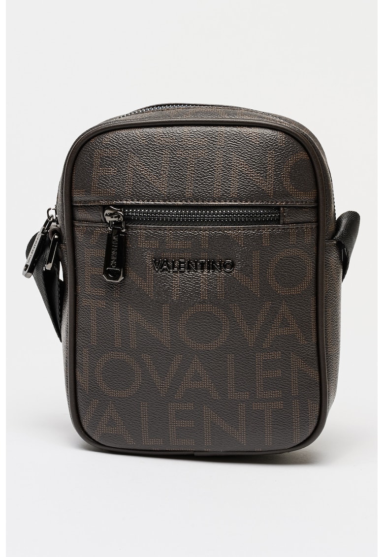 Geanta crossbody cu logo King Re - Maro inchis