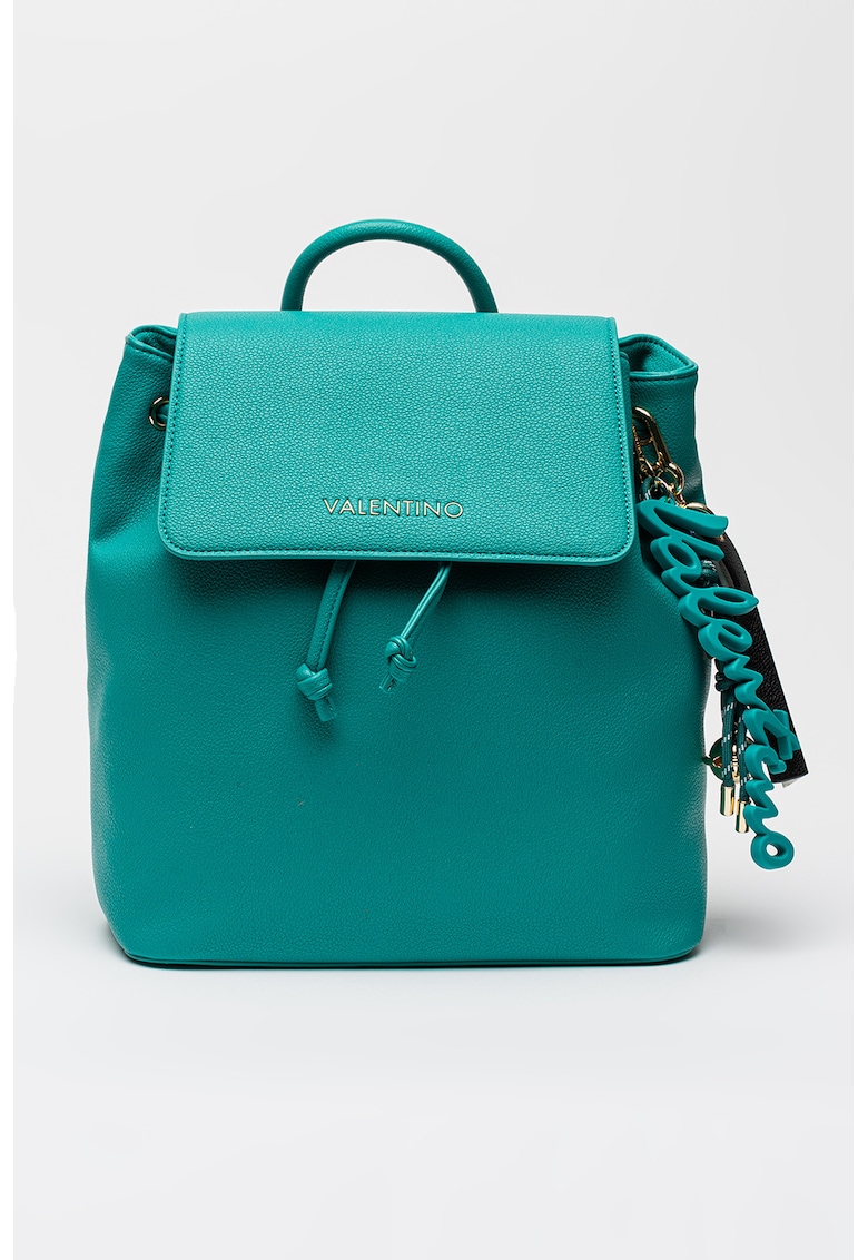 Rucsac de piele ecologica cu clapa - Verde menta