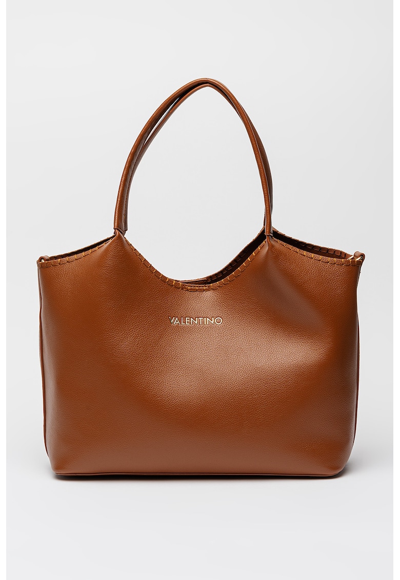 Geanta shopper de piele ecologica - Maro scortisoara