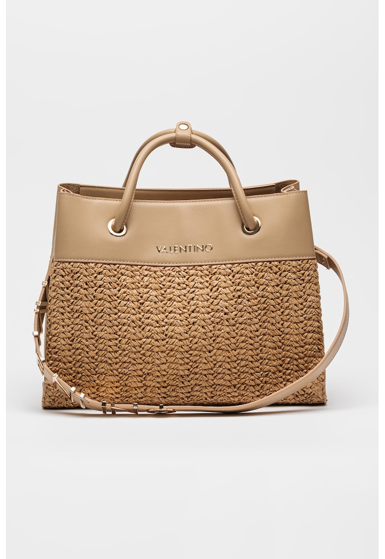 Geanta shopper din piele ecologica - Maro camel