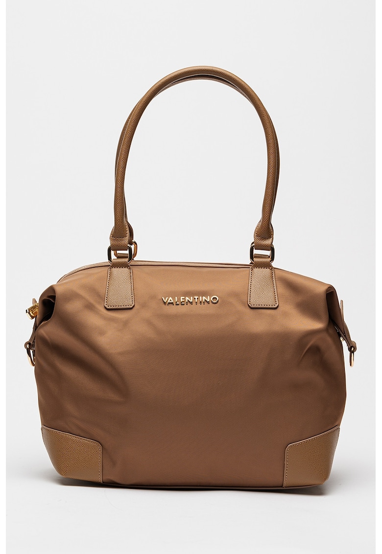 Geanta cu fermoar si bareta de umar Jenny - Maro pamantiu