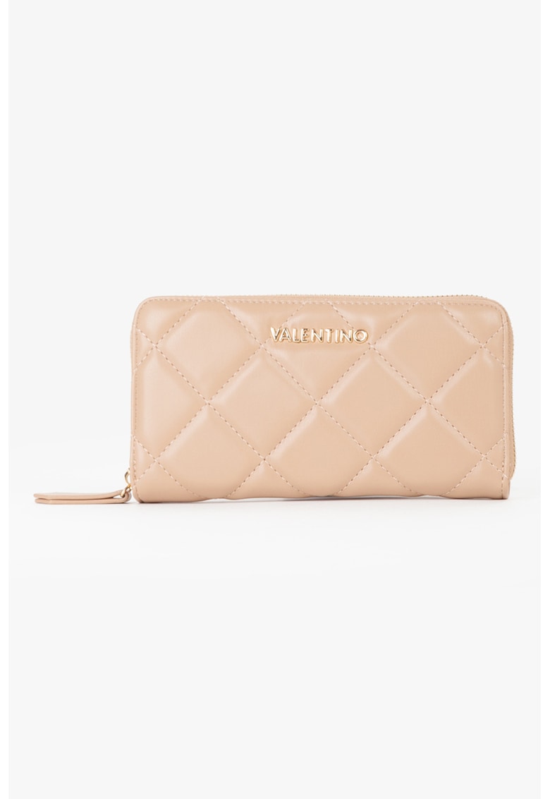 Portofel matlasat cu fermoar Ocarina - Bej