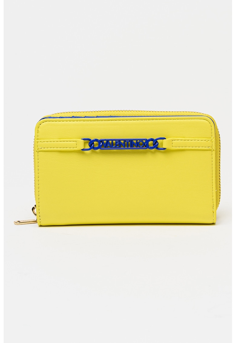 Portofel de piele ecologica - Galben pai