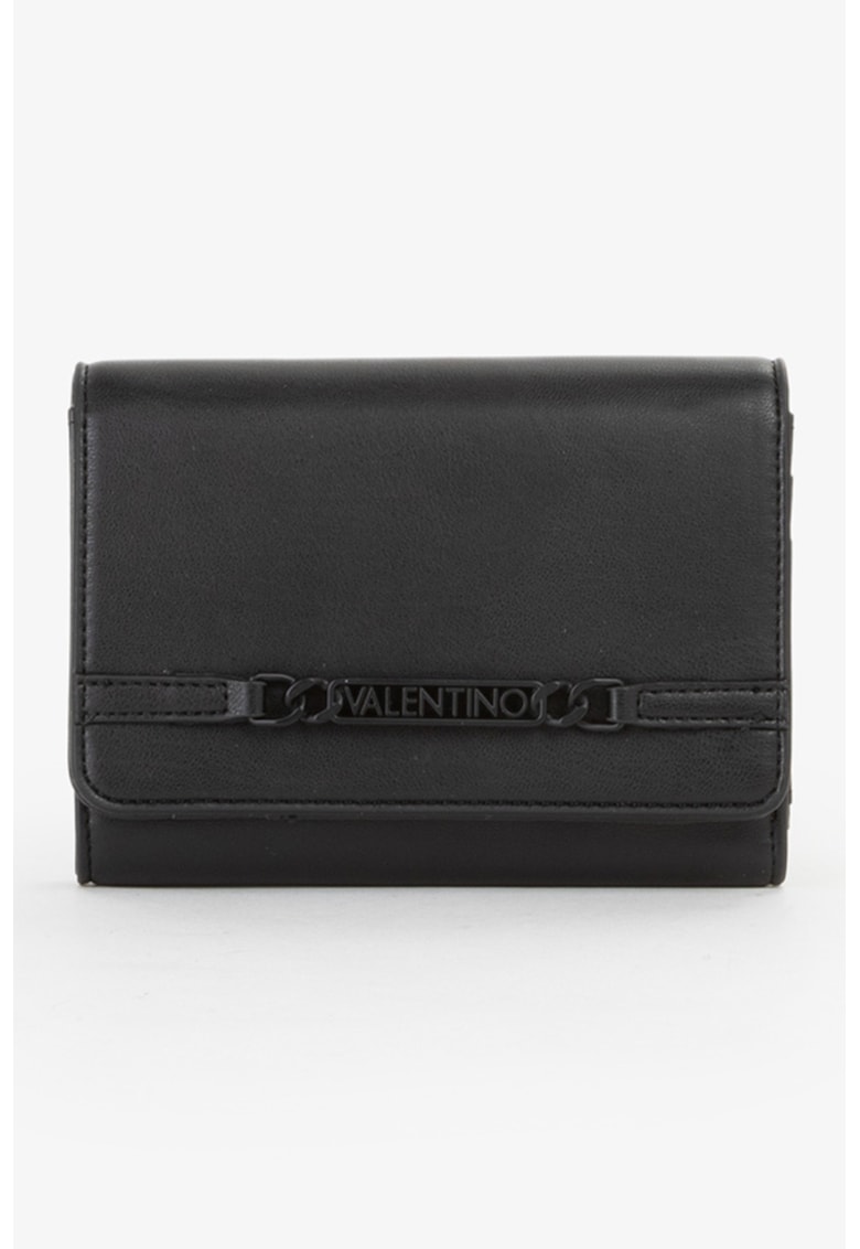 Portofel pliabil de piele ecologica - Negru