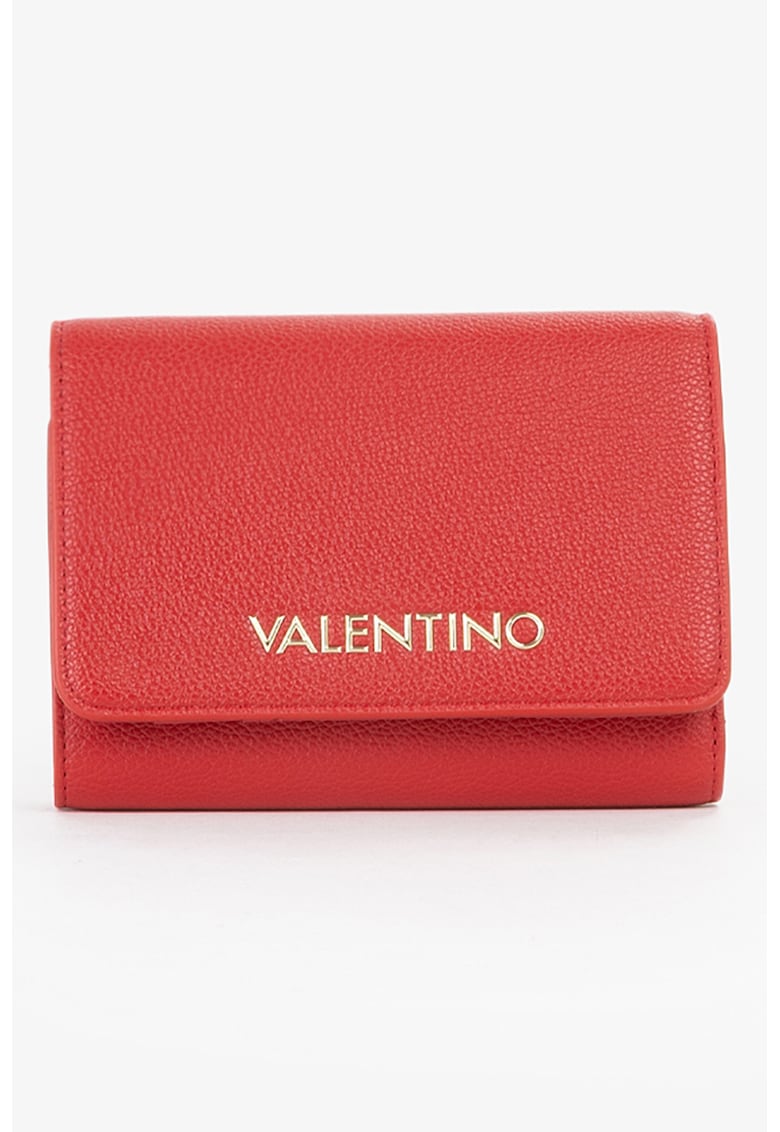 Portofel pliabil dreptunghiular din piele ecologica - Rosu