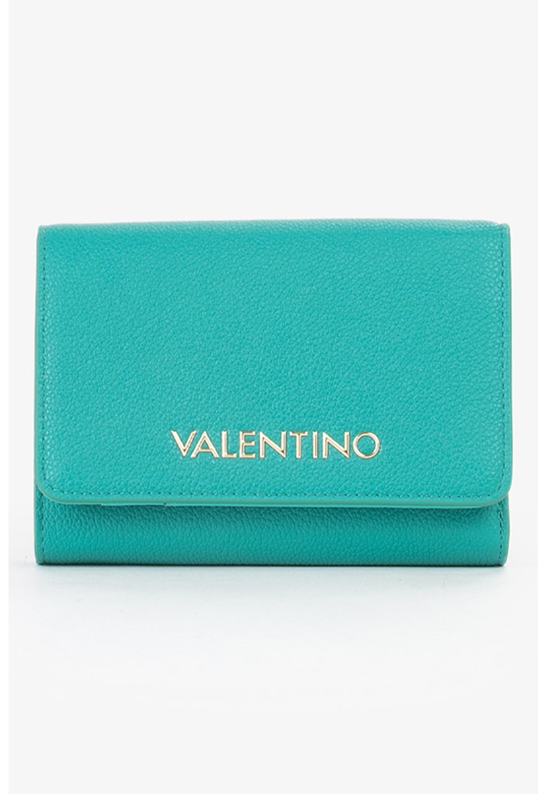 Portofel pliabil dreptunghiular din piele ecologica - Verde persan