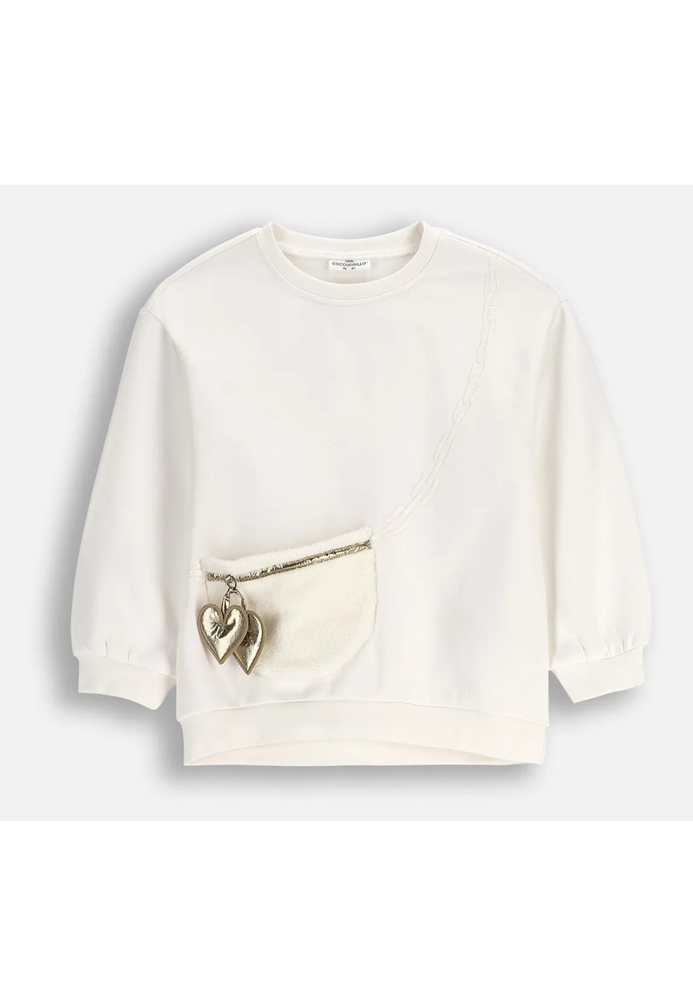 Bluza cu buzunar aplicat