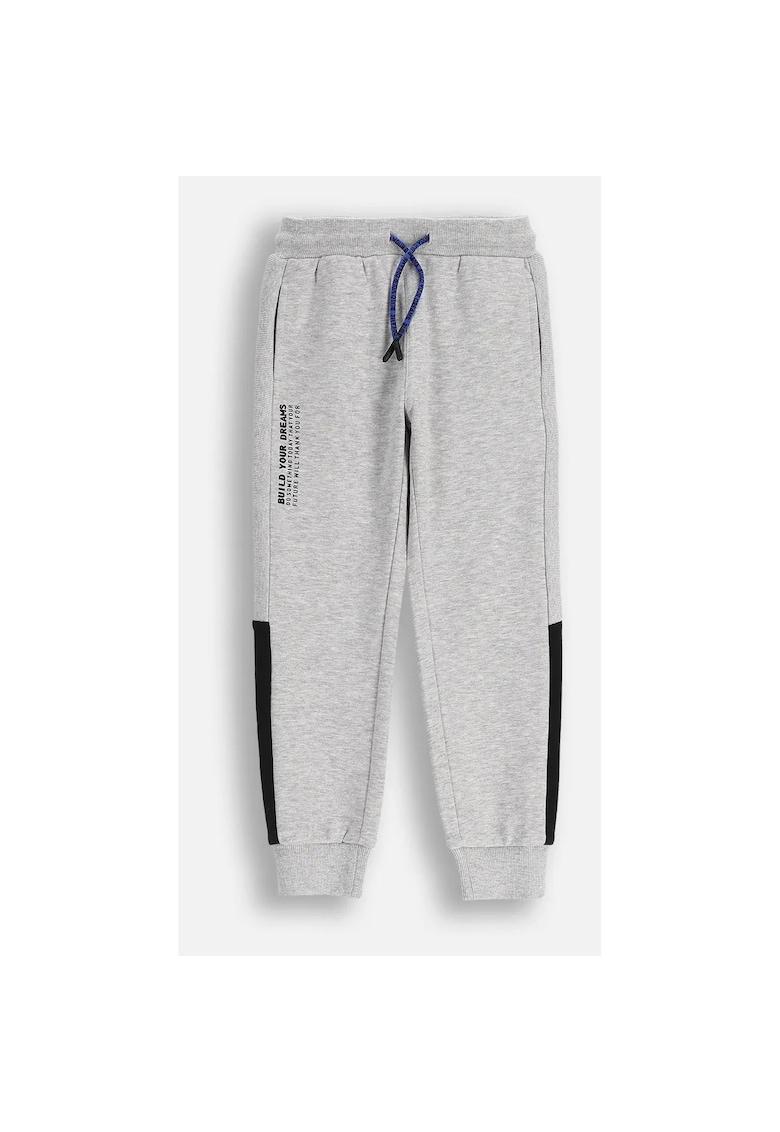 Pantaloni de trening uni cu talie ajustabila