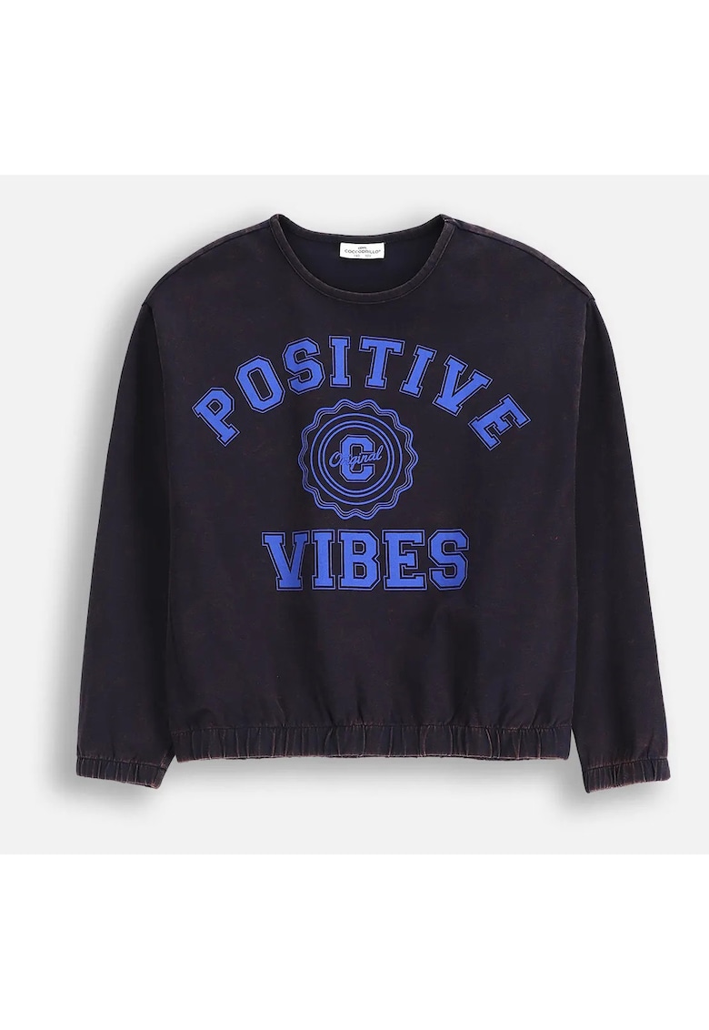 Bluzon cu imprimeu text