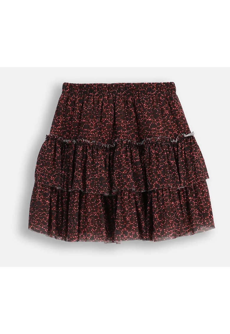 Fusta cu volane si imprimeu animal print