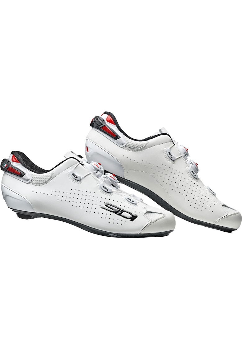 Pantofi ciclism sosea Shot 2-Alb