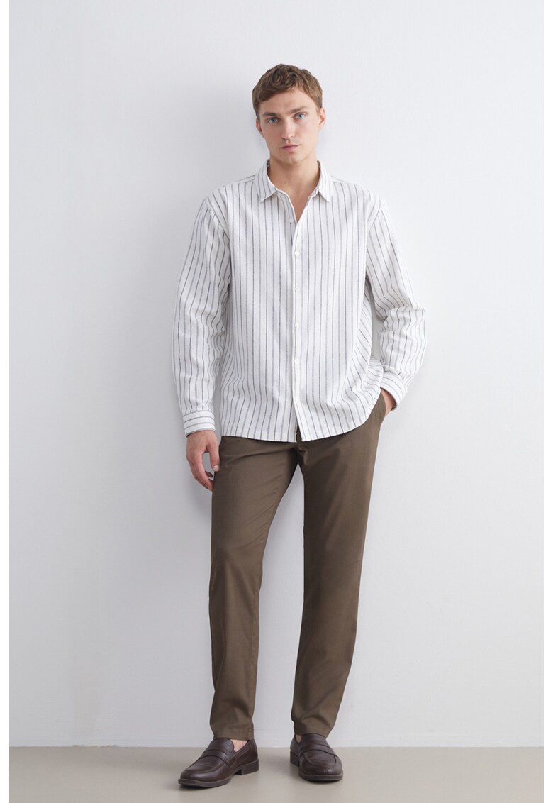 Pantaloni chino slim-fit - Maro inchis