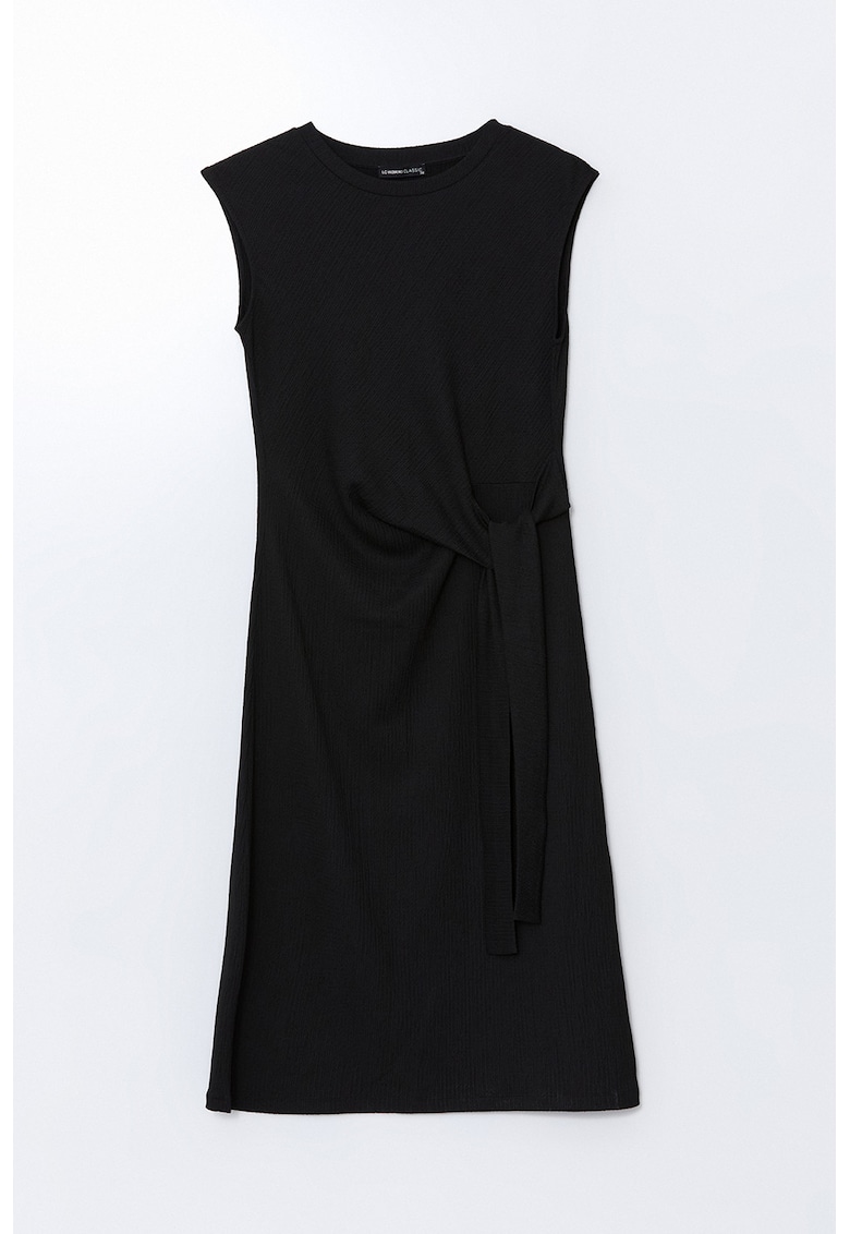 Rochie cu nod - fara maneci - Negru
