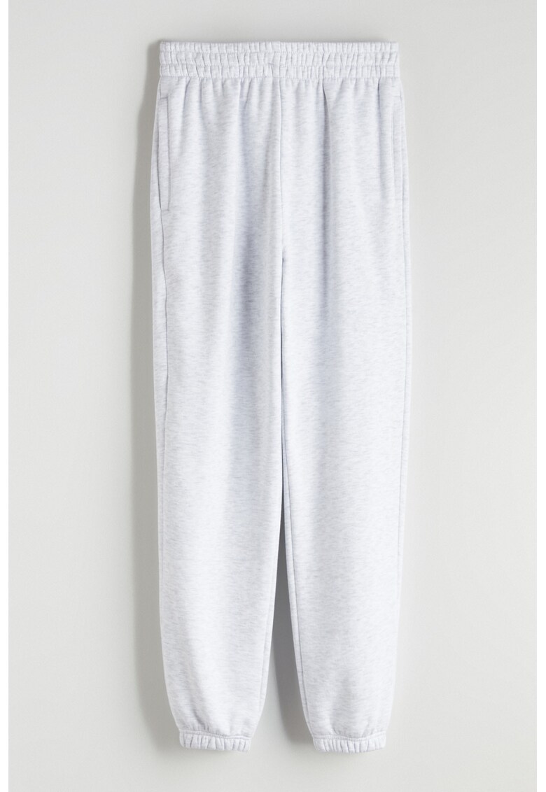 Pantaloni uni lejeri de trening - Alb optic