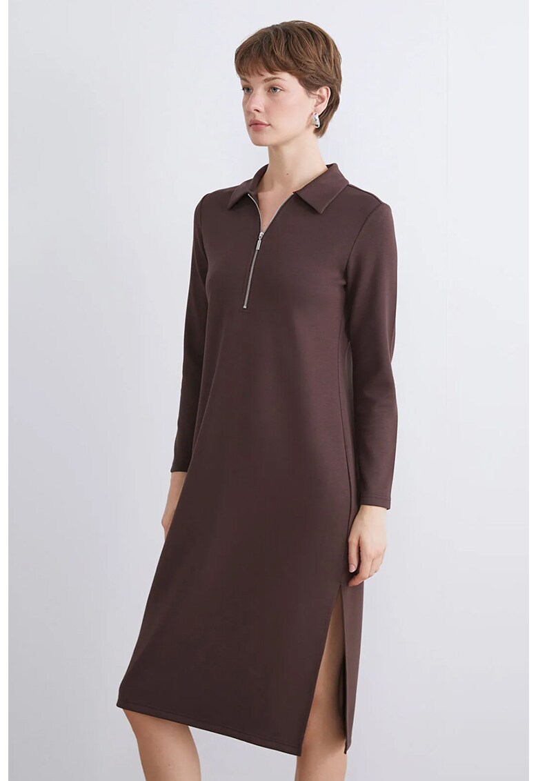 Rochie midi slim fit Scuba - Maro