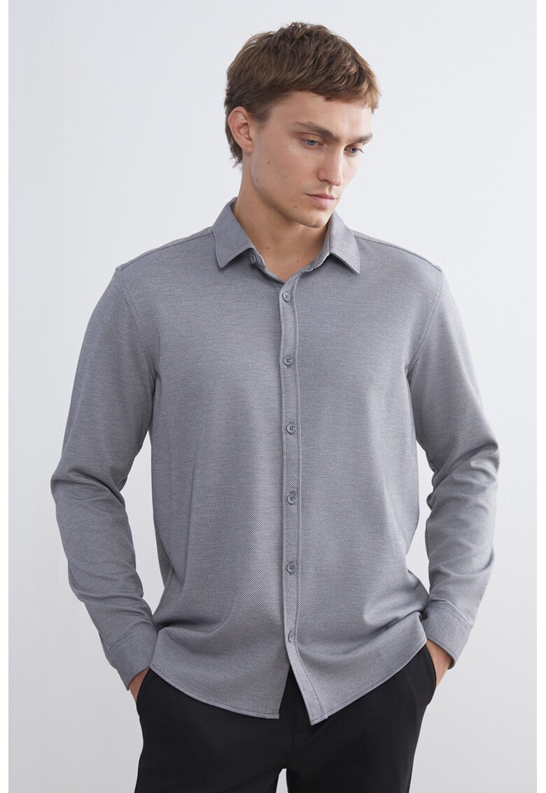 Camasa regular fit - Gri inchis