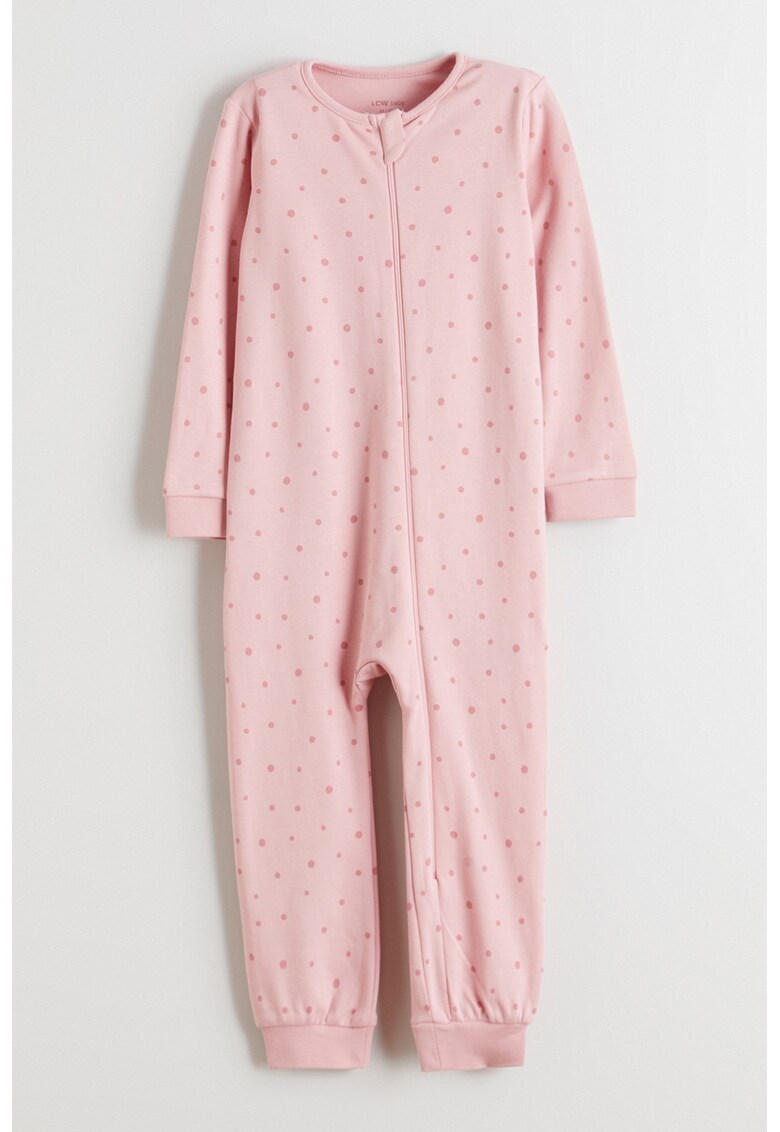 Salopeta cu fermoar si buline - Roz deschis