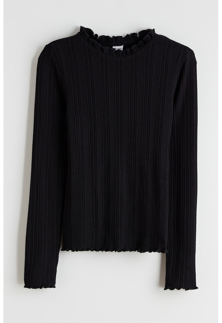 Bluza striata cu striatii - Negru