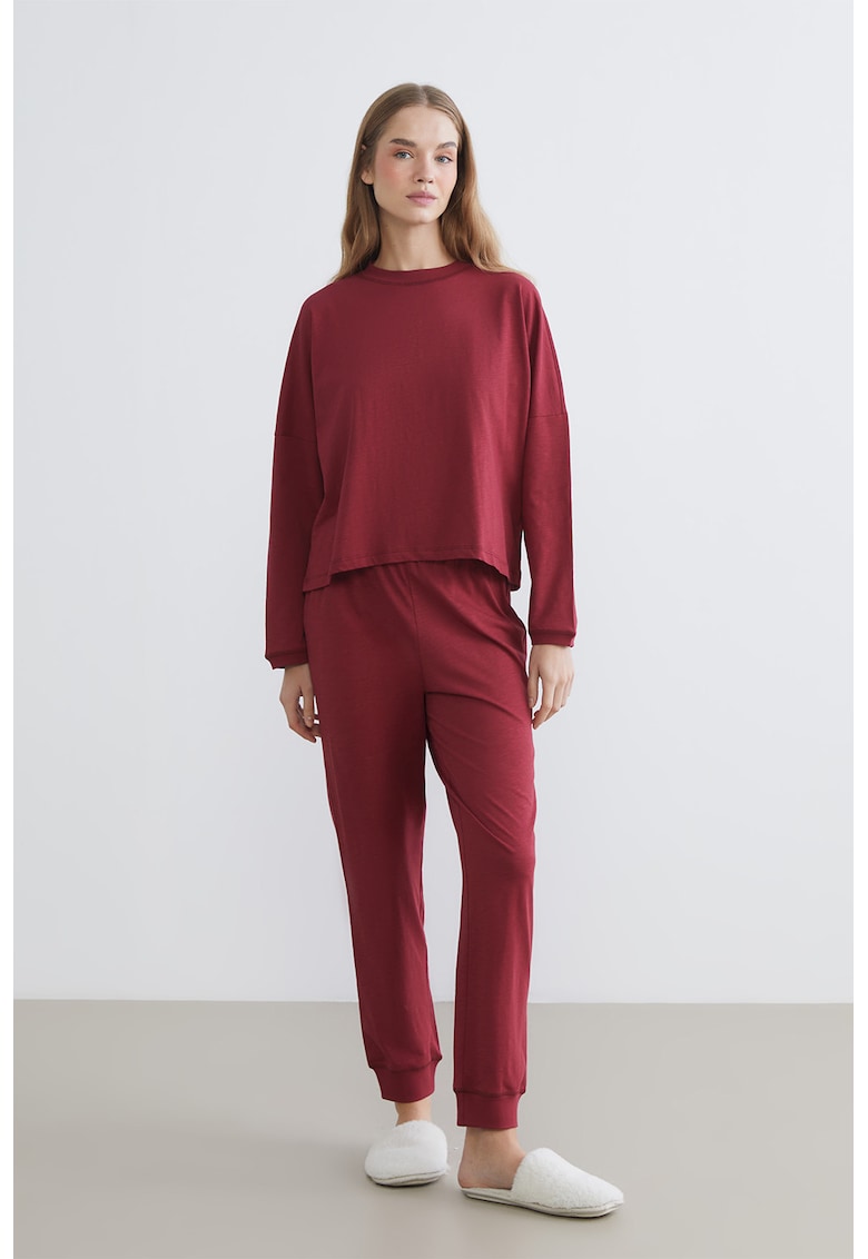 Pijama uni din bumbac