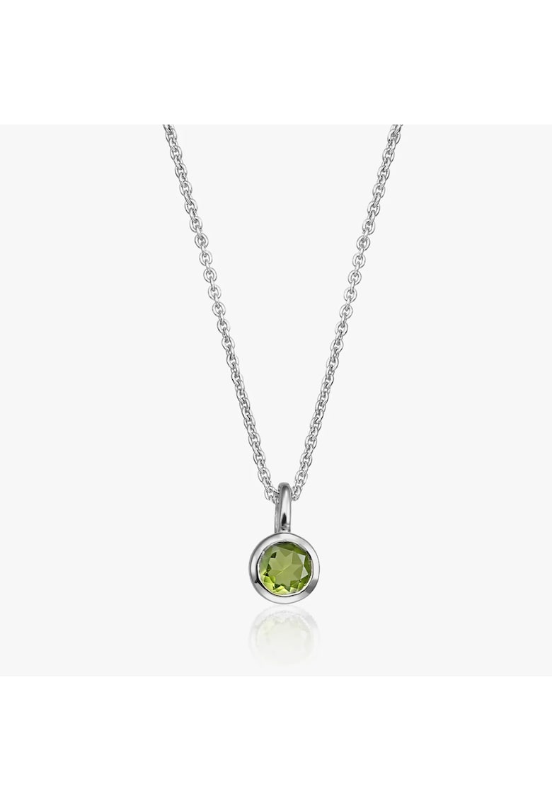 Colier din argint Birthstone August - Peridot