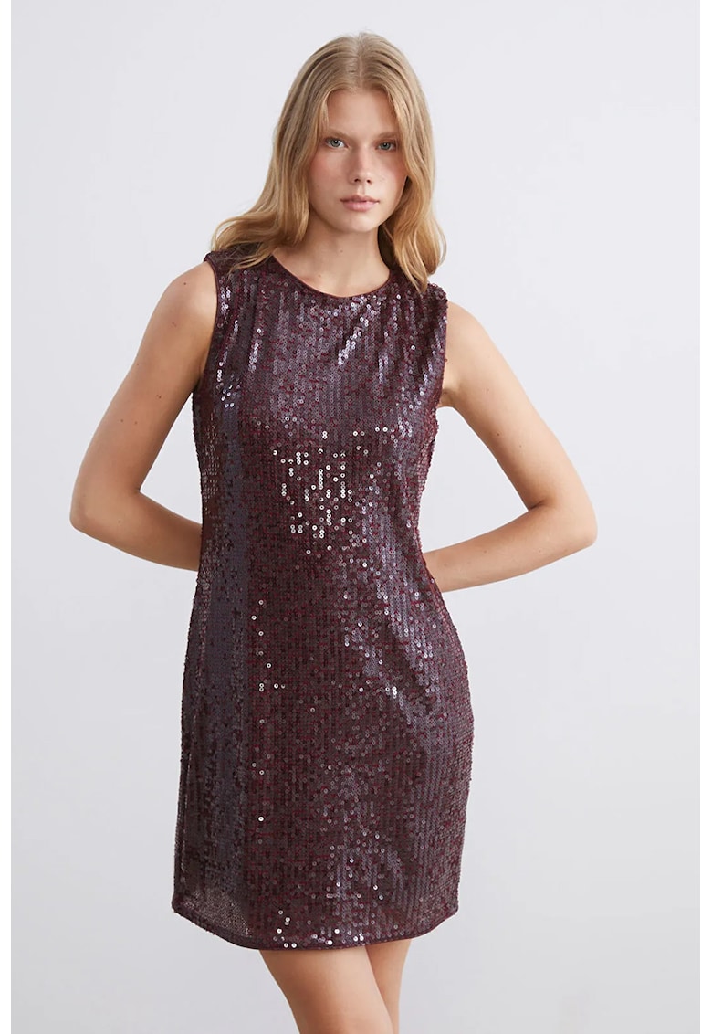 Rochie mini cu paiete - Violet
