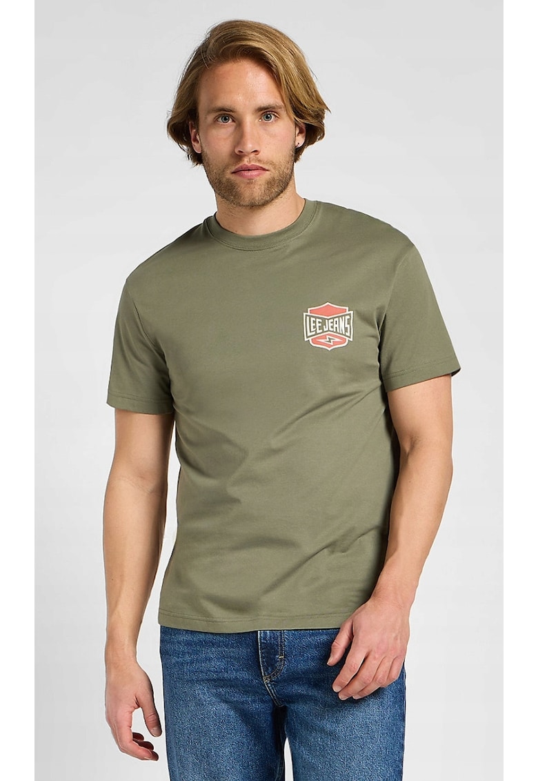 Lee Tricou barbati - supradimensionat - bumbac - verde
