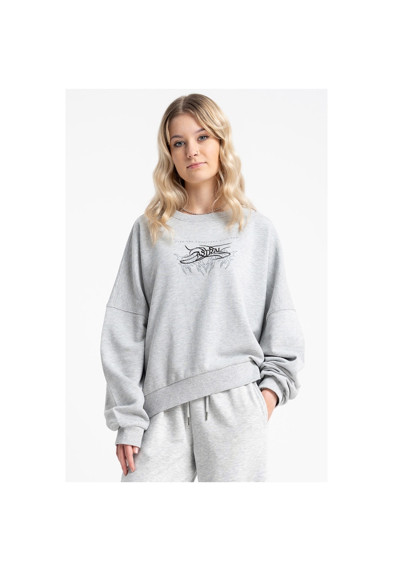 Bluza de trening supradimensionata cu maneci cazute -