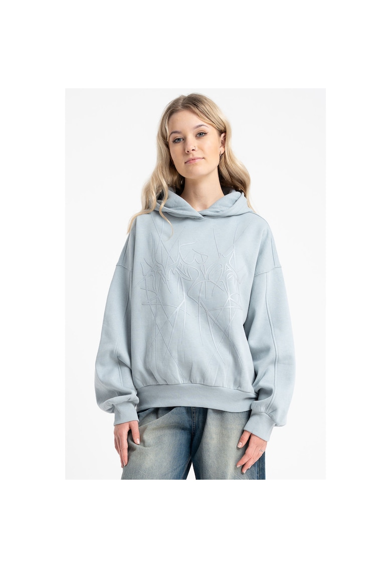 Hanorac texturat din amestec de bumbac -