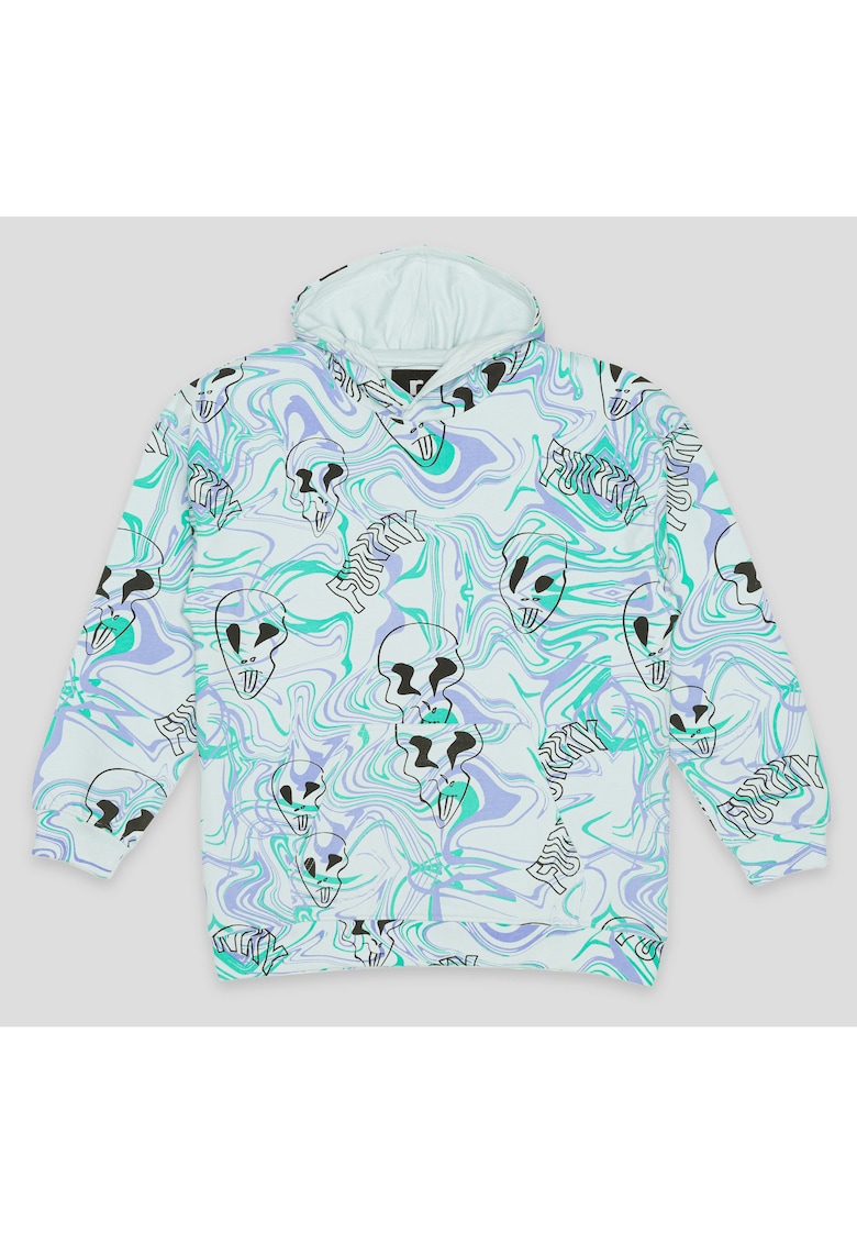 Hanorac din amestec de bumbac cu imprimeu grafic