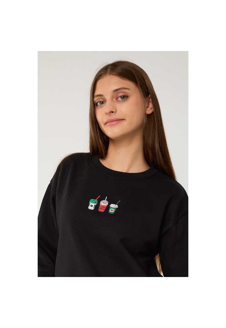 Bluzon cu decolteu la baza gatului -