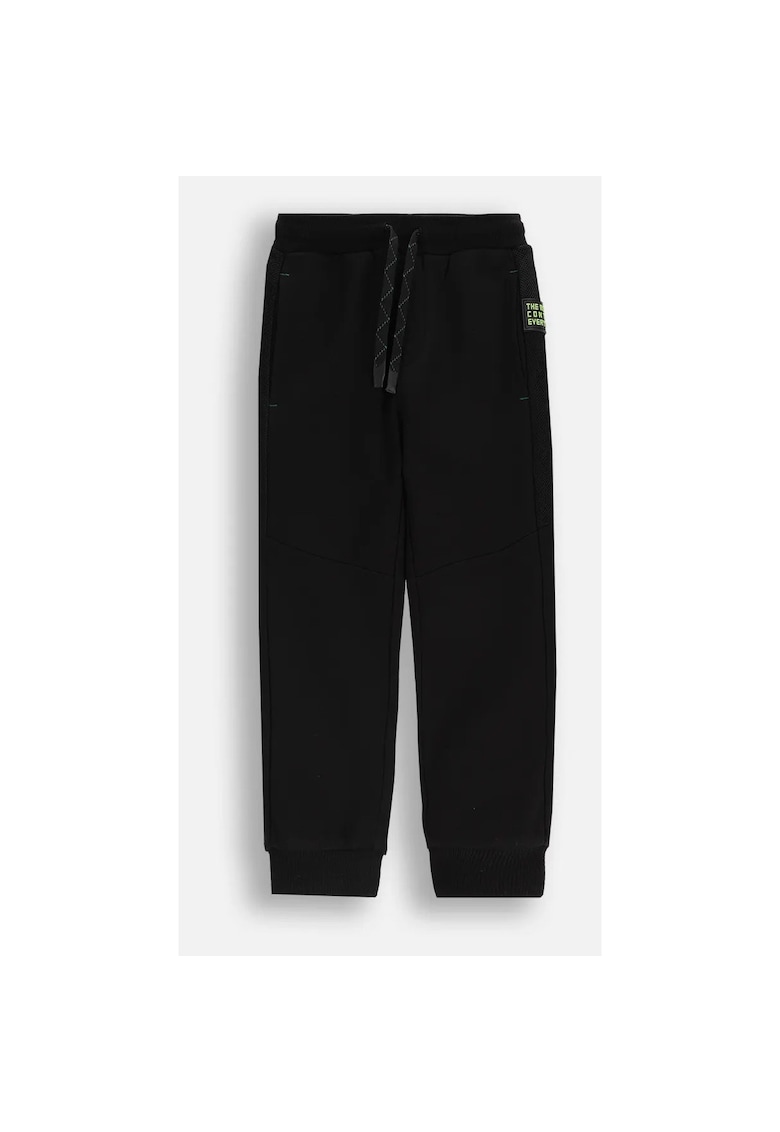 Pantaloni de trening uni cu snur in talie -