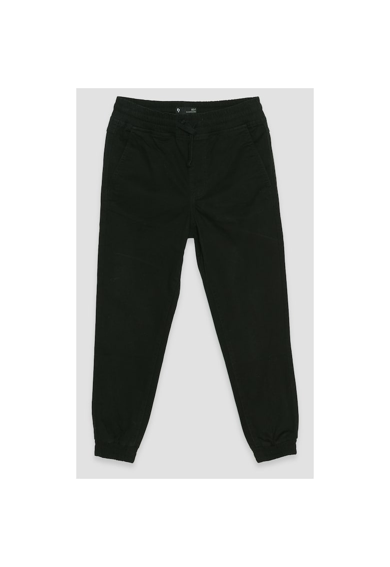 Blugi jogger cu snur in talie -