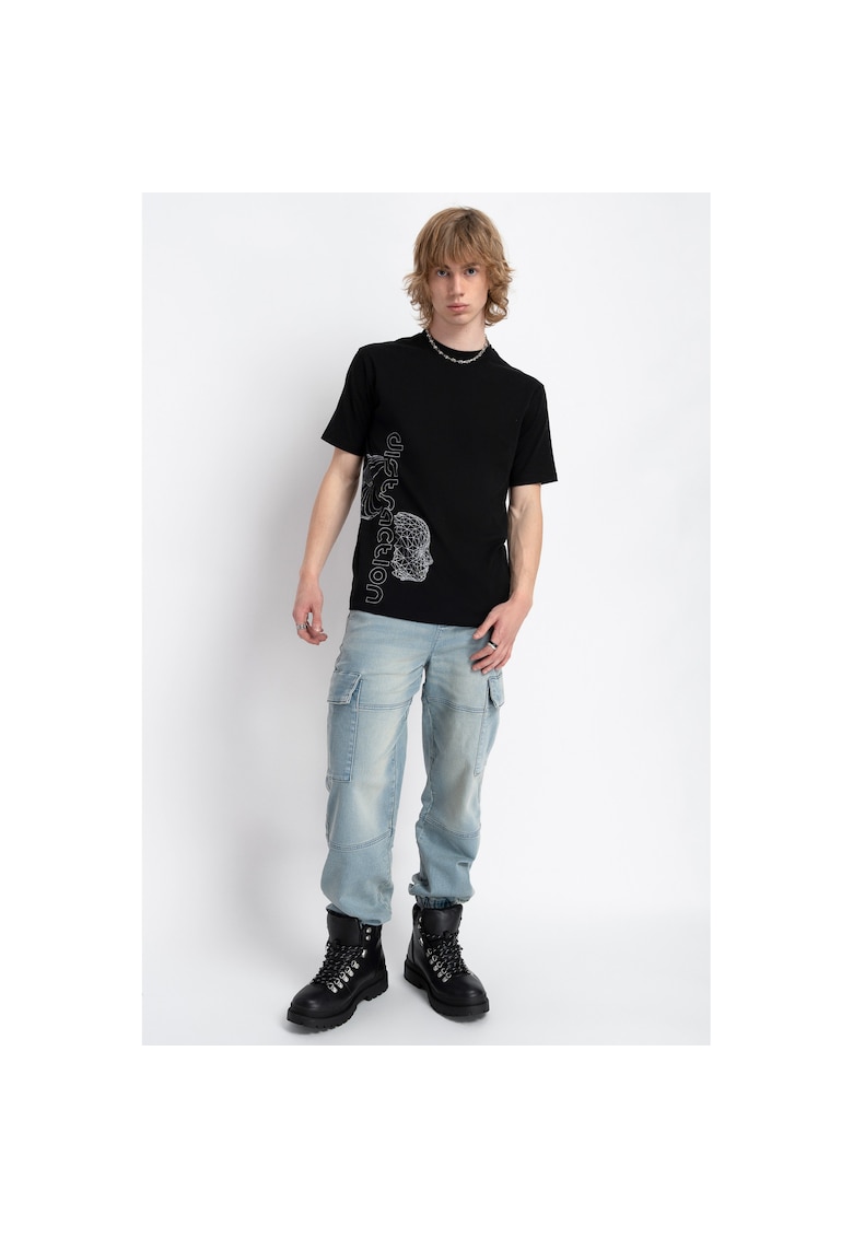 Blugi jogger cu buzunare aplicate -