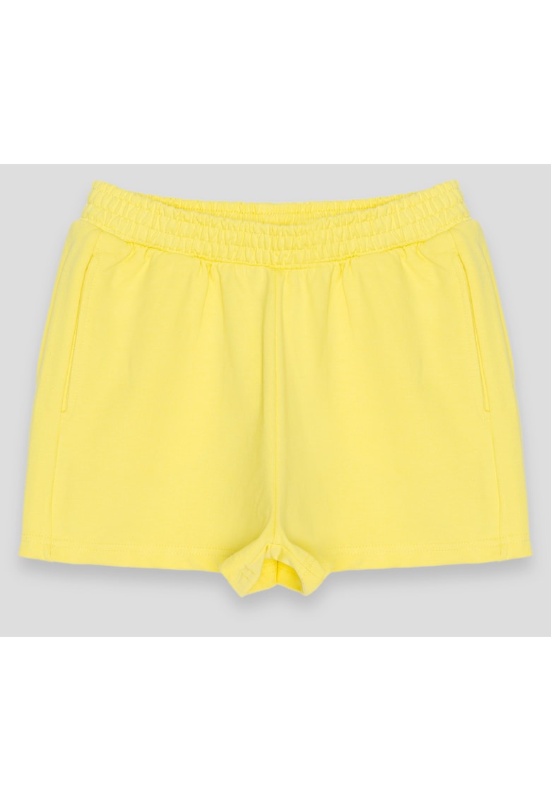 Pantaloni scurti cu imprimeu text pe partea din spate